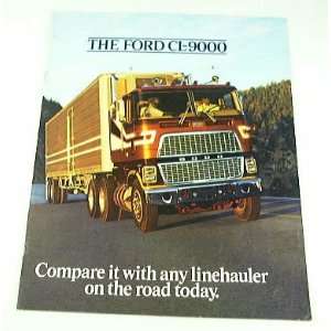    1978 78 Ford CL9000 Truck BROCHURE big rig 