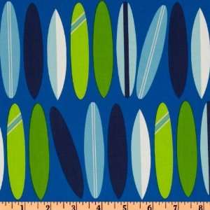  44 Wide Surf Time Surf Board Ocean Fabric By The Yard 