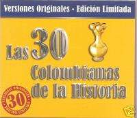 LAS 30 MEJORES CANCIONES COLOMBIANAS DE LA HISTORIA 2CD 886971795226 