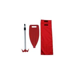   Impact Plastic Paddle Red Boat Hook Handle & Blade