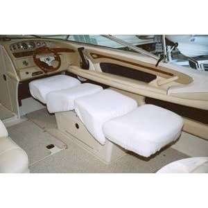   Coverups LLC White Back to Back Boat Seat Covers