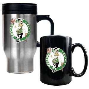  Boston Celtics NBA Stainless Steel Travel Mug & Black 