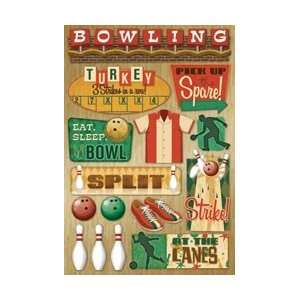  Karen Foster Bowling Cardstock Stickers 5.5X9 At The 