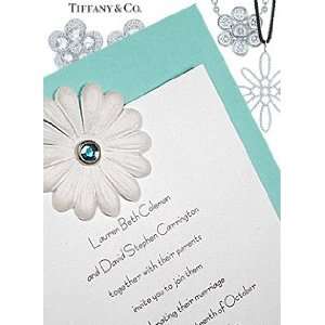  Wedding Invitations Kit Tiffany Blue with White Embossed 