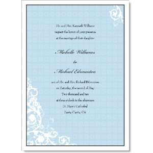  Vintage Blue Wedding Invitations