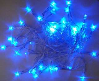 40LED AA Battery Powered Blue Fairy Lights Christmas  