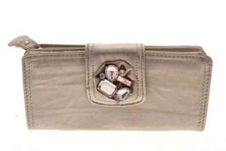Jessica Simpson NEW Gray Embellished Clutch Wallet Womens  