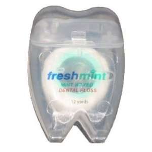     Freshmint 12 Yards Mint Waxed Dental Floss Case Pack 144   4010737