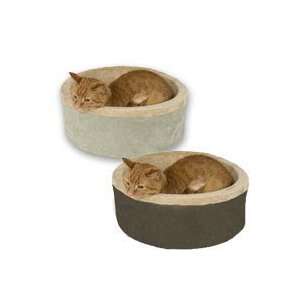  K&H Thermo Kitty Heated Round Cat Bed small sage color  16 