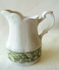 Meakin Lucerne Green Sterling Colonial English Ironstone CREAMER 