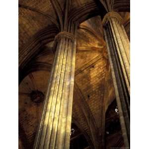  Columns and Ceiling of St. Eulalia Cathedral, Barcelona 