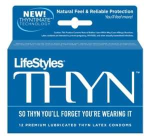 LIFESTYLES THYN THIN LUBRICATED LATEX CONDOMS 12 PACK  