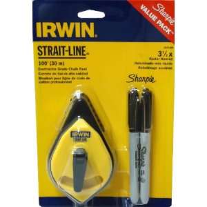  IRWIN Strait Line Chalk Line 100 And Sharpie Value Pack 