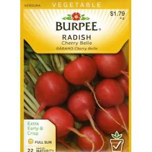  Burpee 64592 Radish Cherry Belle Seed Packet Patio, Lawn 