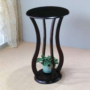  900934 Round Plant Stand Table in Cherry 900934: Home & Kitchen