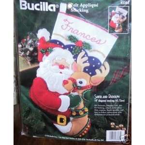   Felt Applique Christmas Stocking Kit 83388 Arts, Crafts & Sewing