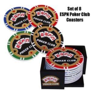  ESPN Poker Club 8 Pack Coaster Set