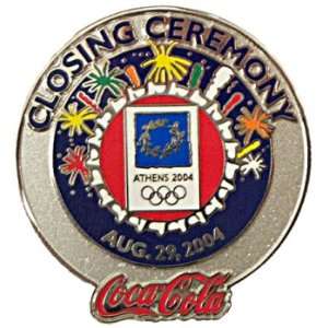  Athens 2004 Olympics / Coca   Cola Closing Ceremonies Pin 