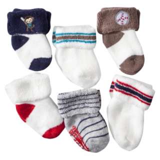JUST ONE YOU Made by Carters ® Newborn Boys 6 Pack Sport Socks 