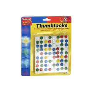  New 72 colored thumbtacks, Assorted Cases   OR009~72 