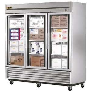  True Refrigeration   Commercial Freezer   3 Glass Doors 