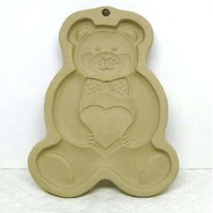    Pampered Chef Pottery Cookie Mold 1991 Teddy Bear