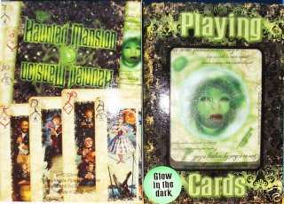 DISNEY HAUNTED MANSION GLOW IN THE DARK PLAYING CARDS DECK  