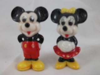 Disney Mickey & Minnie Mouse Porcelain Figurines 2 Tall Statues 