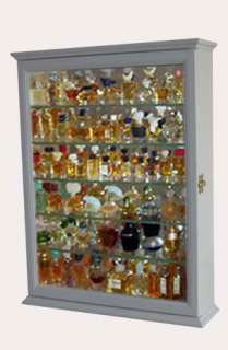 Miniature Perfume Bottle Display Case Shadow Box  