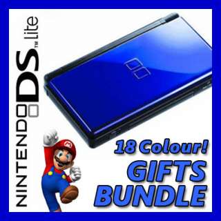 BRAND NEW [BLUE & BLACK] Nintendo DS Lite Handheld Game Console System 