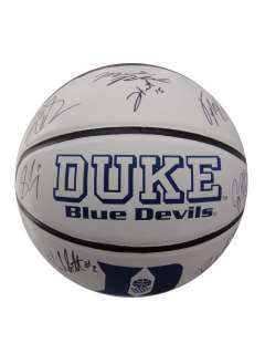 2011 Duke Blue Devils Team Signed Logo Basketball GAI  