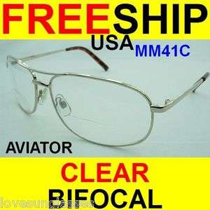   READING GLASSES CLEAR AVIATOR NEW 1.25 1.5 1.75 2.0 2.25 2.5 2.75 3.00