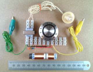 Choccy Block Crystal Set Radio Kit Of Electronic Parts  