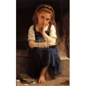  Pause for Thought by Adolphe William Bouguereau. Size 24 