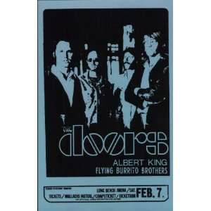  The Doors Albert King Gram Parsons Concert Poster 1970 