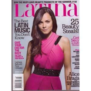 Aug 2008 *LATINA* Womens Magazine Featuring, ALICE BRAGA Hollywoods 