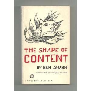  Shape of Content, The Ben Shahn Books