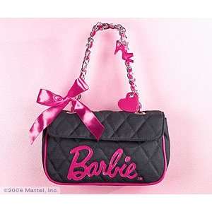  Barbie Black Satchel Handbag Purse Collectable Toys 