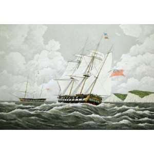 Wellington Etching Huggins, William John Rosenberg, Charles Nautical 
