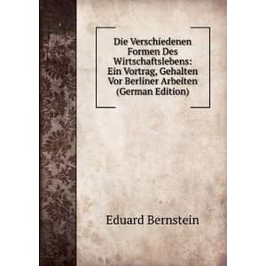   Vor Berliner Arbeiten (German Edition) Eduard Bernstein Books