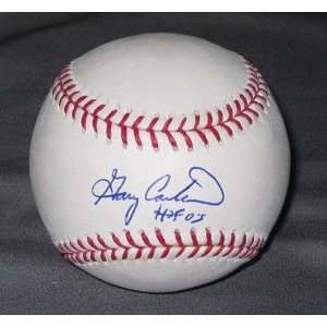 Gary Carter Autographed/Hand Signed Rawlings MLB Baseball w/ HOF 03 