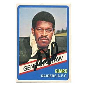  Gene Upshaw Autographed/Signed 1976 Topps Card Sports 