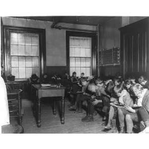   with students,East side,New York,NY,c1890,Jacob Riis