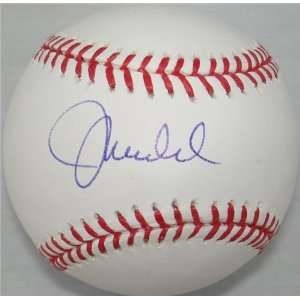 Joe Maddon Autographed/Hand Signed Official Major League Baseball 
