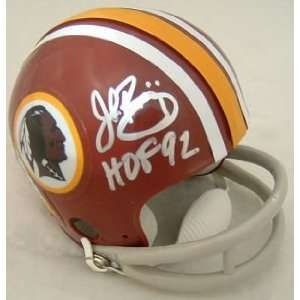John Riggins Washington Redskins Signed Mini Helmet