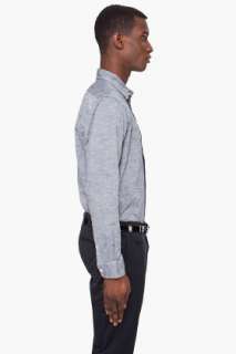 Wings + Horns Charcoal Oxford Shirt for men  