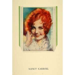  1930 Print Nancy Carroll Paramount Film Movie Actress 