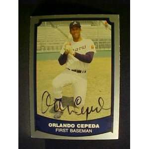 Orlando Cepeda Atlanta Braves #94 1988 Baseball Legends Signed 