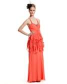 Bloomingdales   LM Collection Chiffon Tiered Ruffle Gown customer 