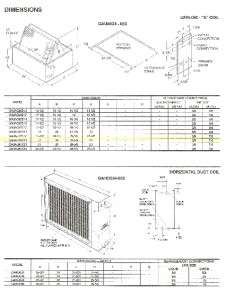 Ton Cased Upflow Evaporator & Heat Pump Coil   Johnson Controls 
